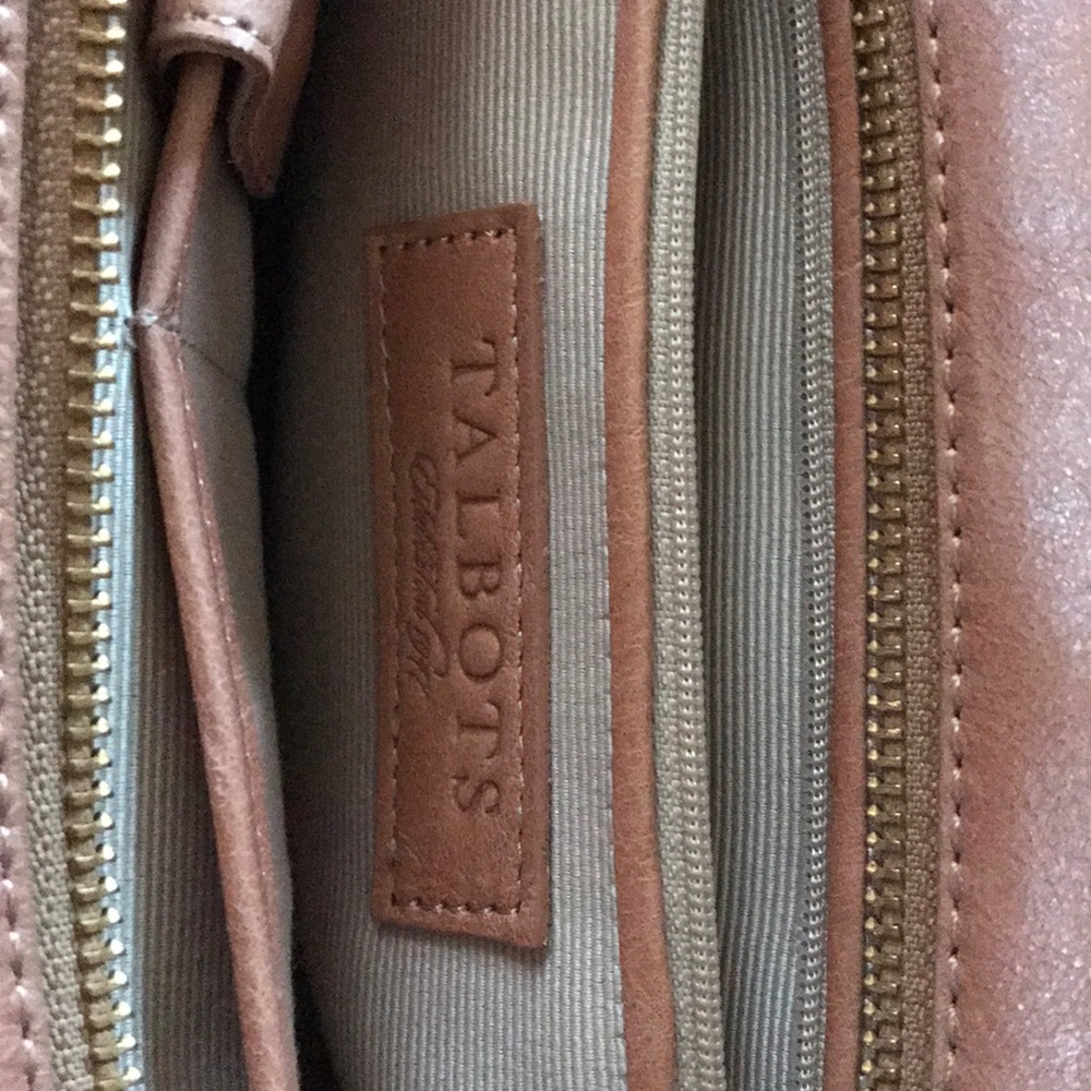 🎉HP🎉NWT~Talbots Leather Satchel - Picture 7 of 8